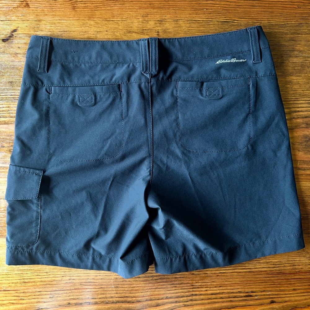Eddie Bauer Black Casual Cargo Shorts Size 4 - Picture 3 of 4